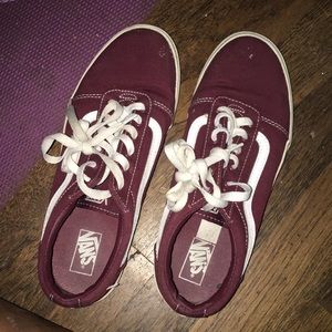 Burgundy Vans